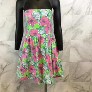 Printed Lily Pulitzer Tie up Dress🌺🌴🌼